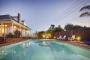 Outdoor Pool and Spa relaxing area - Warkworth Lodge